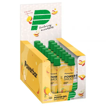 파워바 파워Gel Smoothie 에너지 젤 상자 망고와 사과 90g 16 단위 3137102898
