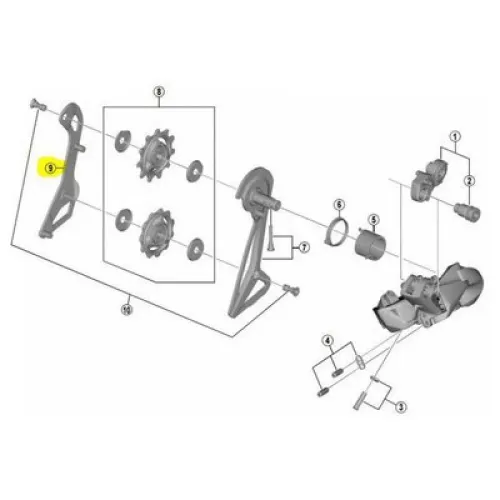 시마노 Dura Ace R9150 SS 11s 외부 케이지 플레이트 3137149776