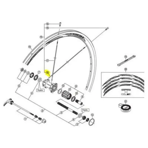 시마노 RS31 Rear Left 스포크 3137551984