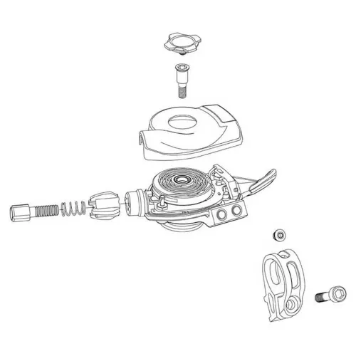 스램 X01 DH Right Red Shift Lever Trigger Cover Kit 커버 캡 3137670642