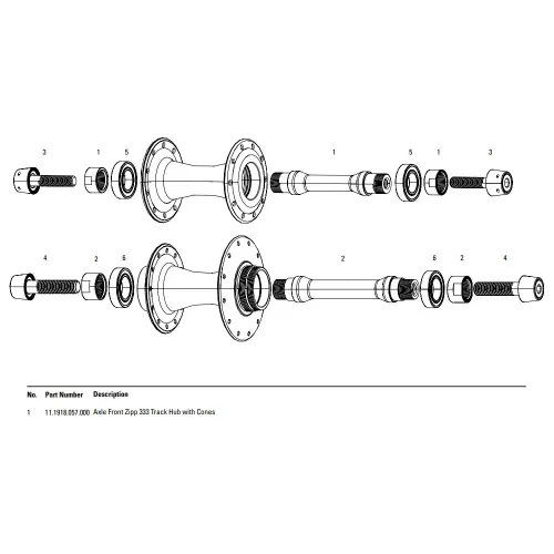 ZIPP 333 Track 프론트 허브 액슬 3137746583