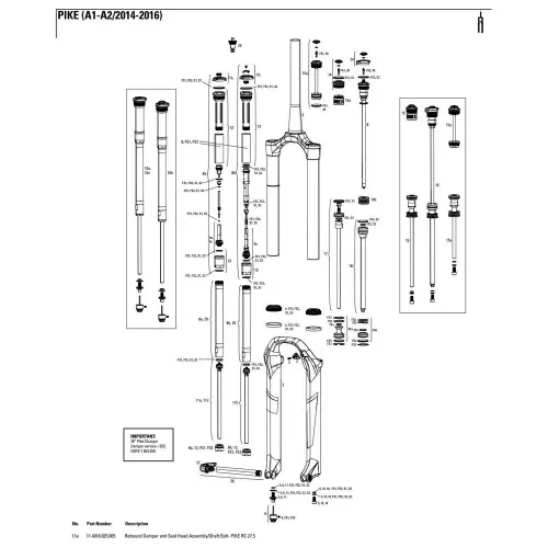 락샥 Pike 27.5in 포크 스프링 실헤드 3137782259