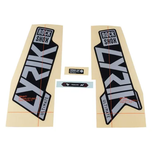 락샥 Lyrik Ultimate 27.5in/29in 2021 High Gloss Black 데칼 키트 3137795686