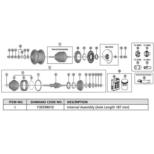 시마노 SG-C6061-8D 내부 조립 3137974305
