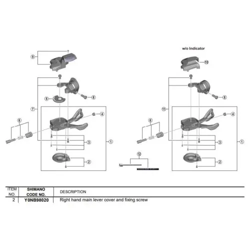 시마노 SL-M5130 R10 R.H 커버 캡 3138733705