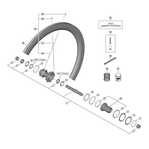 시마노 WH-R9270-C50-TU-R 리어 허브 액슬 3138733809