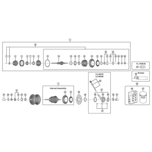 시마노 CJ-NX10 카세트 조인트 3139352184