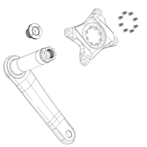 스램 X0 D1 크랭크 볼트 3139868765
