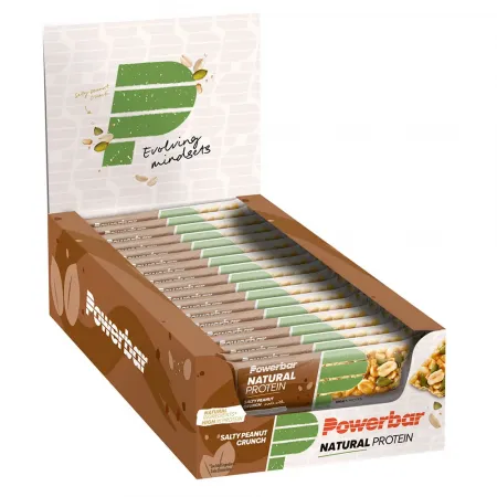 파워바 Natural Vegan 단백질 바 상자 소금 땅콩 40g 18 단위 3139987902