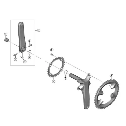 시마노 105 R7100 110 BCD 체인링 3140007120