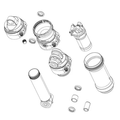 락샥 Vivid Standard 57.5 C1+ 2024+ 리어 쇼크 아이렛 키트 3140374058