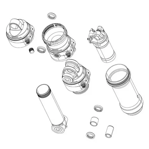 락샥 27.5-35 mm SID Luxe Flight Attendant A2+ 2025+ 리어 쇼크 댐퍼 키트 3140995528