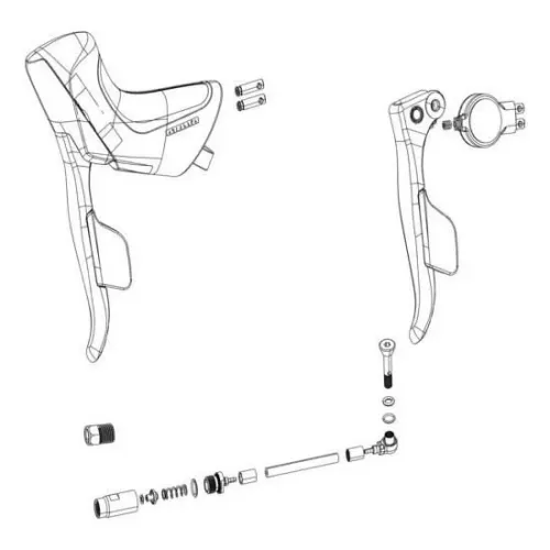 스램 Red E1 AXS 디스크 Left 레버 키트 3141012247