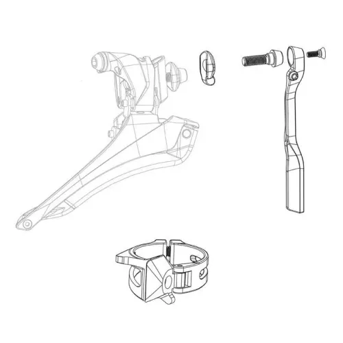 스램 Red AXS E1 11.7618.007.003 앞 변속기 하드웨어 키트 3141582660