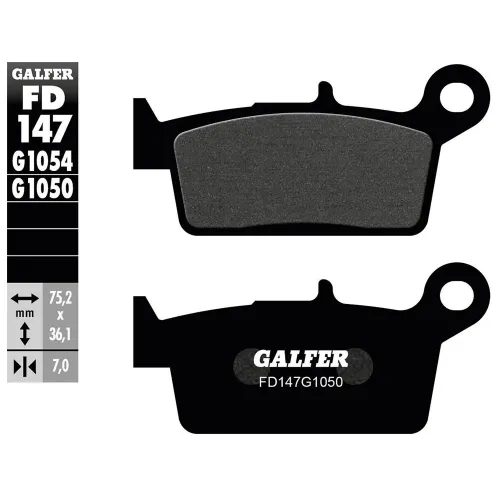GALFER FD147-G1050 유기 디스크 브레이크 패드 3142309727