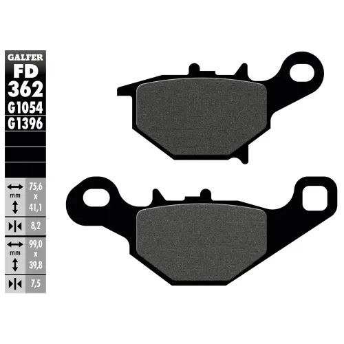 GALFER FD362-G1054 유기 디스크 브레이크 패드 3142309733