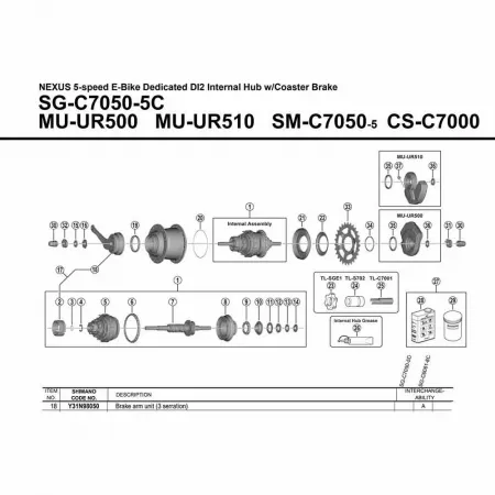 시마노 SG-C6060-8C Y31N98050 팔 3 단위 3142845467