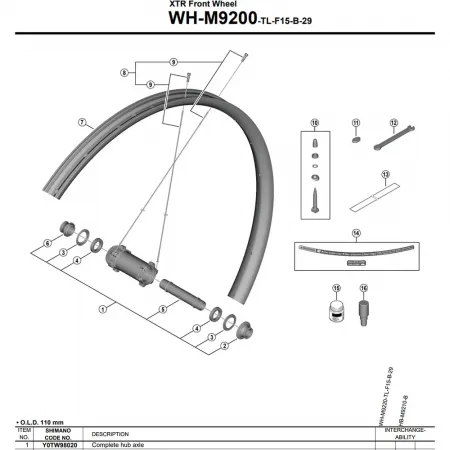 시마노 WH-M9200-TL-F1-B-29 Y0TW98020 허브 축 3142845494