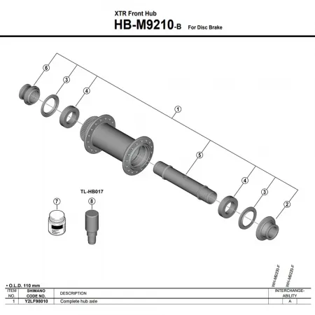 시마노 WH-M9220-TL-F15-B-29 Y2LF98010 허브 축 3142845497