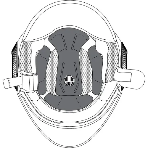 AGV Orbyt 헬멧 이너 패드 4137342036