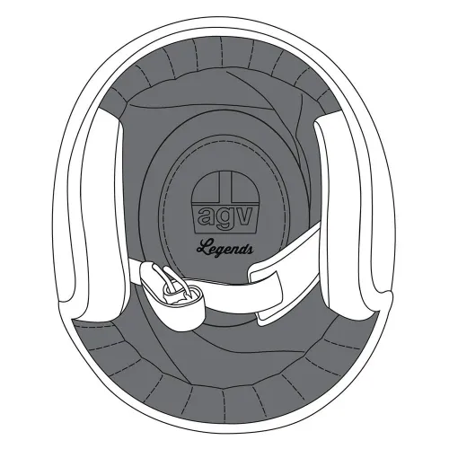 AGV X70 헬멧 이너 패드 4137342106