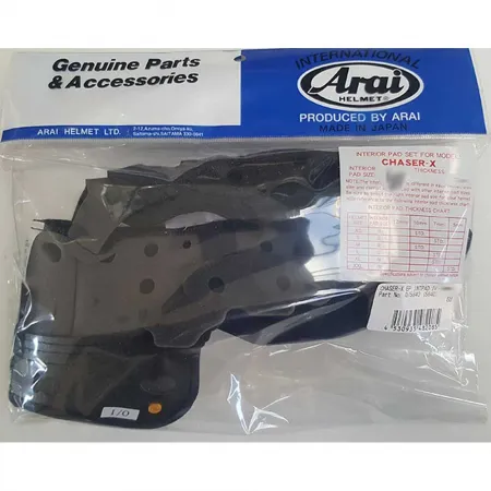 아라이 Chaser-X Anti Microbial 헬멧 이너 패드 4137502542