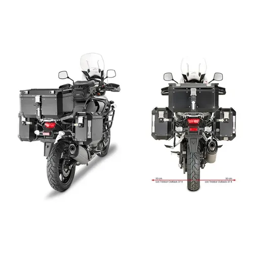 기비 Trekker Outback Monokey Cam 스즈키 DL 1000 V-Strom 사이드 케이스 장착 4137999865