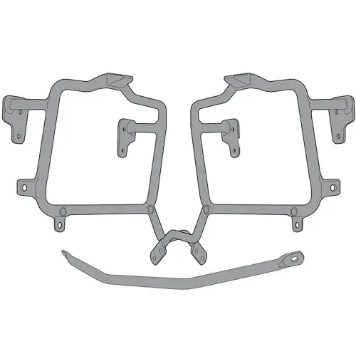 기비 Monokey/레트로 Fit 스즈키 DL 650 V-Strom 사이드 케이스 장착 4137999866