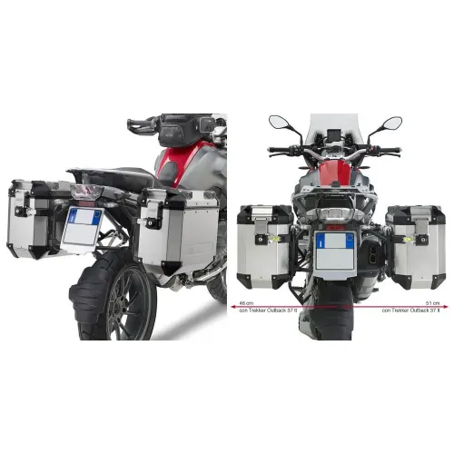 기비 Trekker Outback Monokey Cam BMW R 1200/1250 GS 어드벤처&R 1200/1250 GS 사이드 케이스 장착 4137999876
