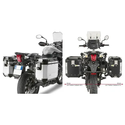 기비 Trekker Outback Monokey Cam 트라이엄프 Tiger 800/800 XC/800 XR 사이드 케이스 장착 4137999880
