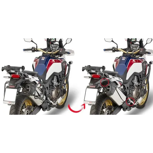 기비 Monokey/레트로 Fit Rapid Release 혼다 CRF1000L Africa Twin 사이드 케이스 장착 4137999896