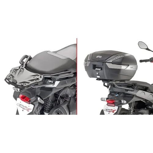 기비 Monolock/Monokey BMW C 400 X 탑 케이스 후면 피팅 4138000018
