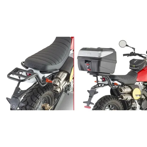 기비 Monolock Fantic Caballero Scrambler 125/250/500 탑 케이스 후면 피팅 4138000068