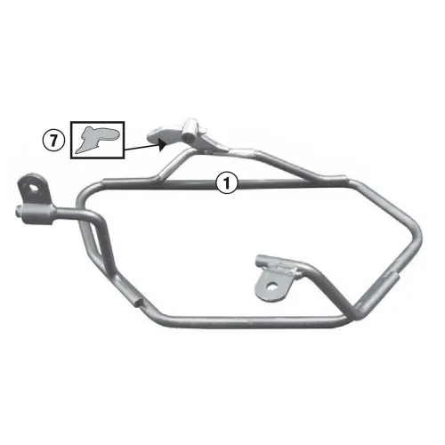 기비 Easylock/Soft BMW F 800 GT/F 800 R 오토바이 새들백 지지대 4138000114