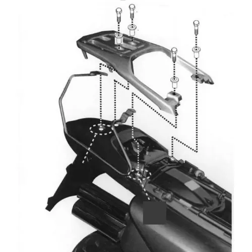 기비 Soft 혼다 XL Transalp 650V 오토바이 새들백 지지대 4138044341