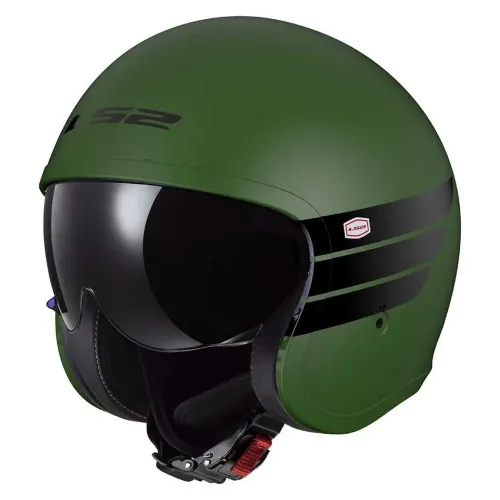 LS2 OF599 Spitfire II 레트로 오픈 페이스 헬멧 4140764432