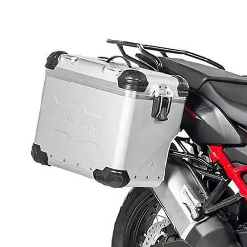투라텍 ZEGA EVO X And-S 45/45L Stainless Steel Black Rack 혼다 CRF1100L Africa Twin 2021 사이드 케이스 세트 4141190364