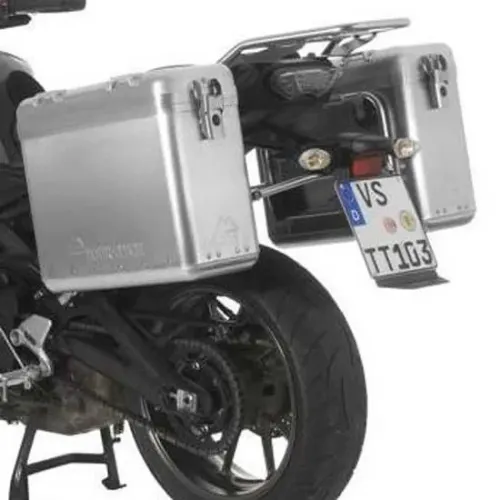 투라텍 ZEGA Mundo 31/31L Steel Black Rack 야마하 MT-09 Tracer 2015-2017 사이드 케이스 세트 4141190376