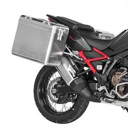 투라텍 ZEGA Mundo 38/45L Steel Black Rack 혼다 CRF1100L Africa Twin 2021 사이드 케이스 세트 4141190386