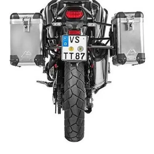 투라텍 ZEGA Pro 31/38L con portamaletas de Stainless Steel Black Rack 혼다 CRF1100L Africa Twin 2021 사이드 케이스 세트 4141190394