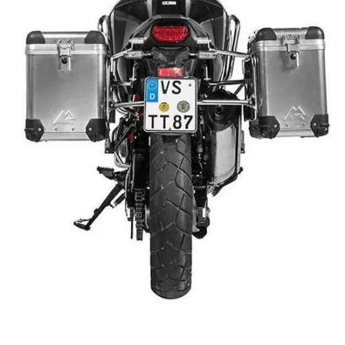 투라텍 ZEGA Pro 38/45L con portamaletas de Stainless Steel 혼다 CRF1100L Africa Twin 2021 사이드 케이스 세트 4141190402