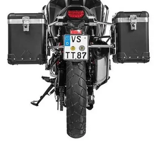투라텍 ZEGA Pro And-Black 38/45L con portamaletas de Stainless Steel 혼다 CRF1100L Africa Twin 2021 사이드 케이스 세트 4141190418