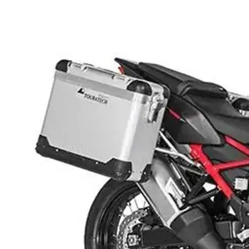 투라텍 ZEGA Pro And-S 31/38L con portamaletas de Stainless Steel 혼다 CRF1100L Africa Twin 2021 사이드 케이스 세트 4141190428