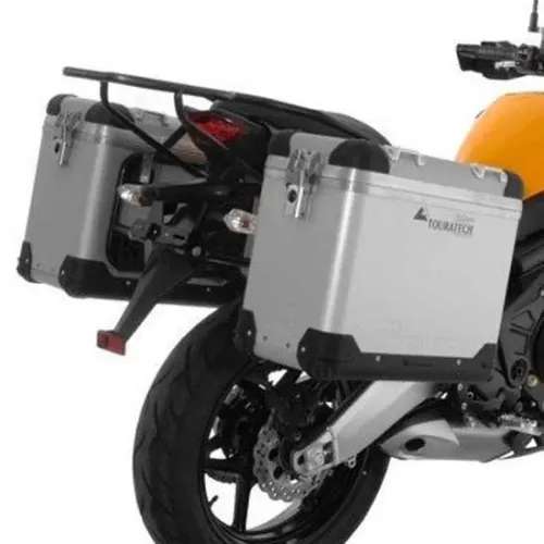 투라텍 ZEGA Pro And-S 38/38 litro acero Black Rack 가와사키 Versys 650 2010-2014 사이드 케이스 세트 4141190430