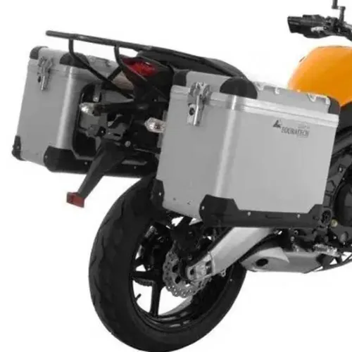 투라텍 ZEGA Pro And-S 45/45 litro acero Black Rack 가와사키 Versys 650 2010-2014 사이드 케이스 세트 4141190437