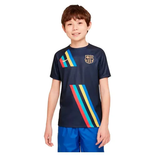 나이키 FC바로셀로나 22/23 Dri Fit 프리매치 어웨이 주니어 반팔 티셔츠 5138712589