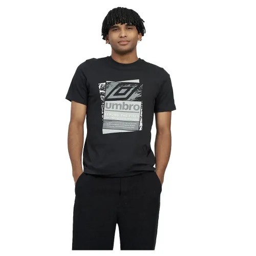 엄브로 Layered Box Logo 그래픽 반팔 티셔츠 5140115259