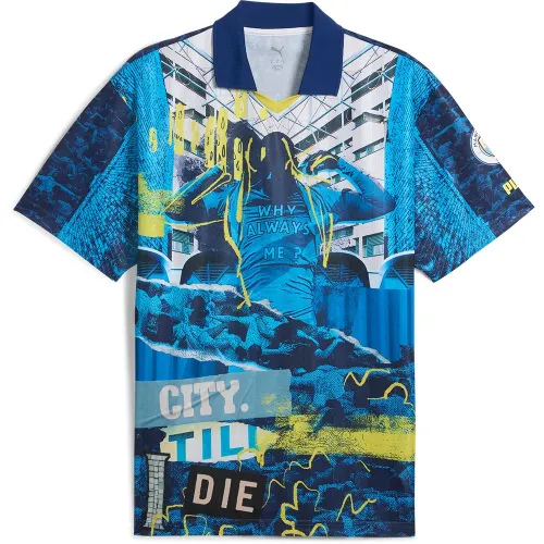 푸마 Mancester City FC Football Energy+ Retro 반팔 티셔츠 5141466102