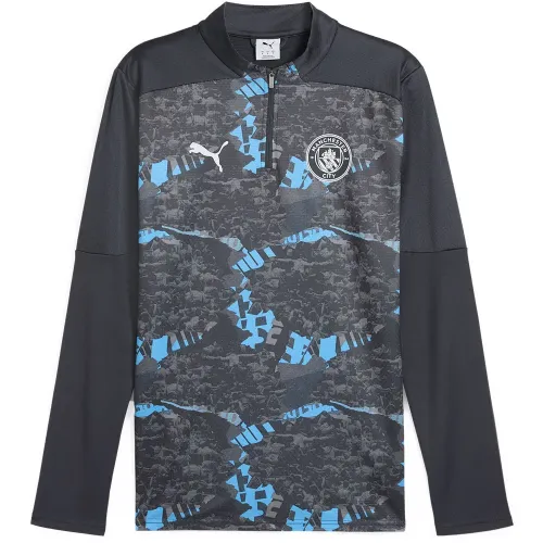 푸마 Manchester City FC 프리매치 하프 지퍼 스웨트셔츠 5141722153