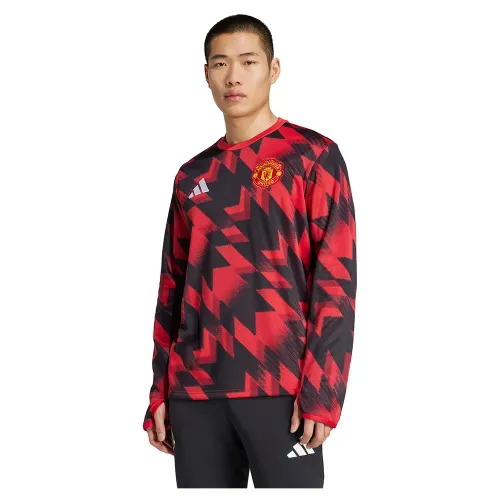 아디다스 Manchester United 25/26 Warm 프리매치 스웨트셔츠 5142117594